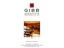 Tablet Screenshot of gibbconstruction.com
